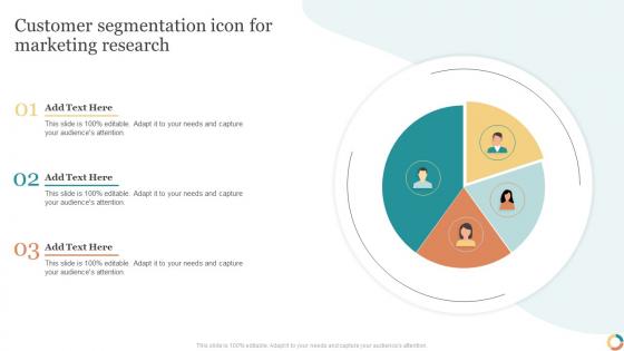 Customer Segmentation Icon For Marketing Research