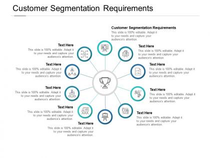 Customer segmentation requirements ppt powerpoint presentation topics cpb