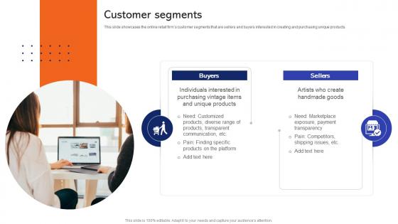 Customer Segments Etsy Business Model BMC SS