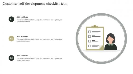 Customer Self Development Checklist Icon