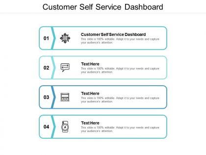 Customer self service dashboard ppt powerpoint presentation pictures summary cpb