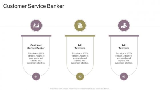 Customer Service Banker In Powerpoint And Google Slides Cpb