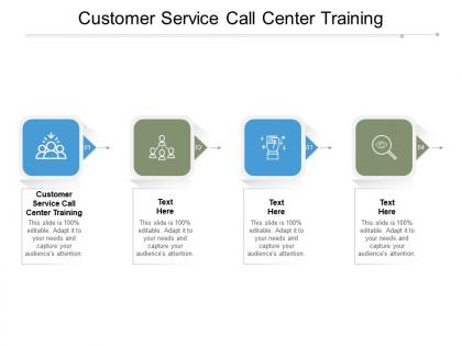 Customer service call center training ppt powerpoint presentation inspiration pictures cpb