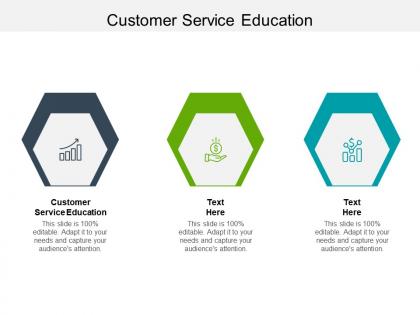 Customer service education ppt powerpoint presentation show samples cpb