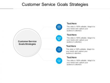 Customer service goals strategies ppt powerpoint presentation pictures elements cpb