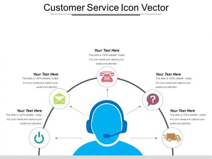 Customer service icon vector