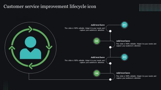 Customer Service Improvement Lifecycle Icon
