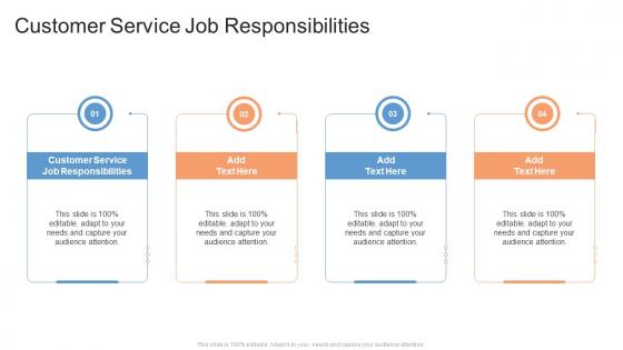 Customer Service Job Responsibilities In Powerpoint And Google Slides Cpb