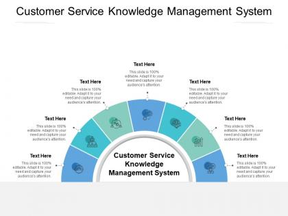 Customer service knowledge management system ppt powerpoint presentation styles vector cpb