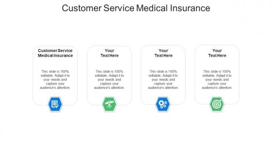 Customer service medical insurance ppt powerpoint presentation icon display cpb