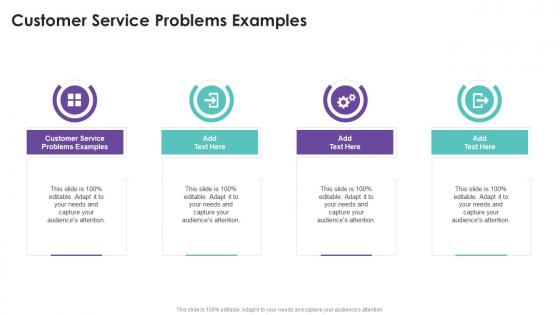 Customer Service Problems Examples In Powerpoint And Google Slides Cpb