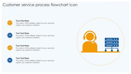 Customer Service Process Flowchart Icon