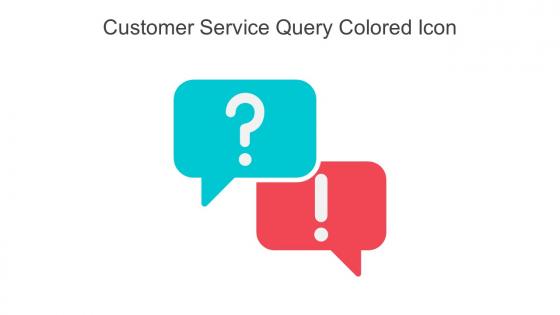 Customer Service Query Colored Icon In Powerpoint Pptx Png And Editable Eps Format