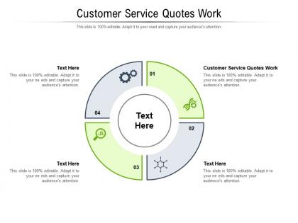 Customer service quotes work ppt powerpoint presentation icon example cpb