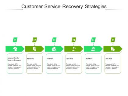 Customer service recovery strategies ppt powerpoint presentation gallery design ideas cpb