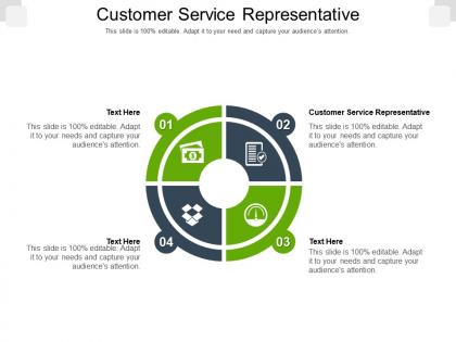 Customer service representative ppt powerpoint presentation file icons cpb