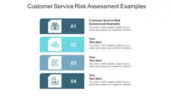 Customer service risk assessment examples ppt powerpoint presentation infographic cpb