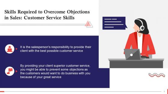 Customer Service Skills To Handle Sales Objections Training Ppt