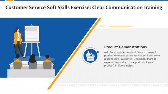 Customer Service Soft Skills Exercise Clear Communication Training Edu Ppt