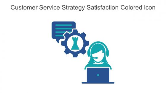 Customer Service Strategy Satisfaction Colored Icon In Powerpoint Pptx Png And Editable Eps Format