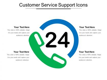Customer service support icons