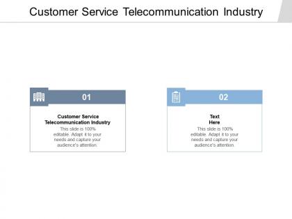 Customer service telecommunication industry ppt powerpoint presentation pictures cpb