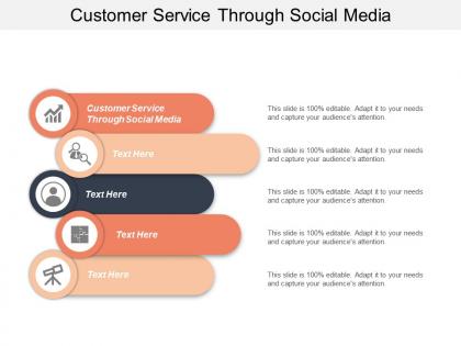 Customer service through social media ppt powerpoint presentation file mockup cpb
