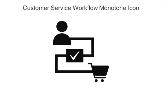 Customer Service Workflow Monotone Icon In Powerpoint Pptx Png And Editable Eps Format