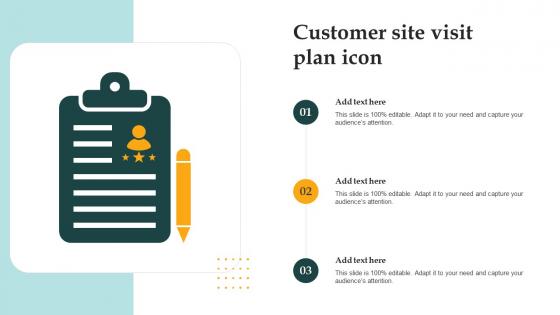 Customer Site Visit Plan Icon