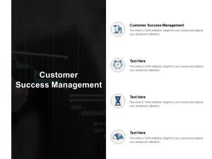 Customer success management ppt powerpoint presentation file picture cpb