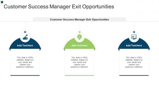 Customer Success Manager Exit Opportunities In Powerpoint And Google Slides Cpb