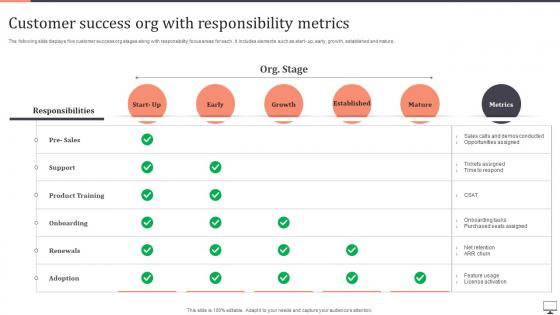 Customer Success Org With Responsibility Metrics
