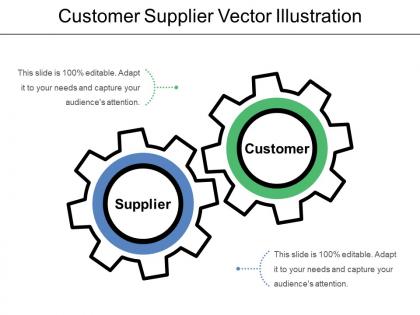 Customer supplier vector illustration