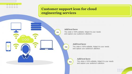 Customer Support Icon For Cloud Engineering Services