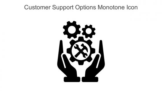 Customer Support Options Monotone Icon In Powerpoint Pptx Png And Editable Eps Format