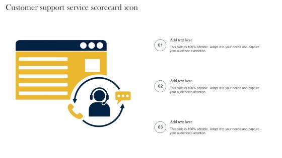 Customer Support Service Scorecard Icon