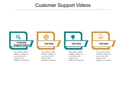 Customer support videos ppt powerpoint presentation professional shapes cpb