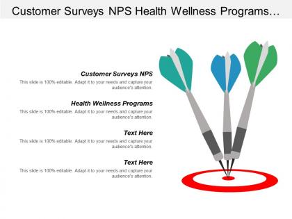 Customer surveys nps health wellness programs mergers acquisitions cpb