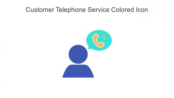 Customer Telephone Service Colored Icon In Powerpoint Pptx Png And Editable Eps Format