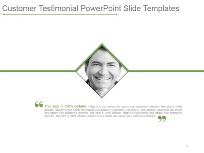 Customer testimonial powerpoint slide templates
