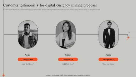 Customer Testimonials For Digital Currency Mining Proposal Ppt Powerpoint Presentation Summary