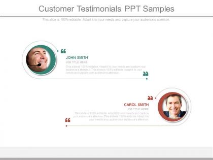 Customer testimonials ppt samples