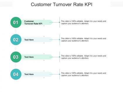 Customer turnover rate kpi ppt powerpoint presentation icon layouts cpb
