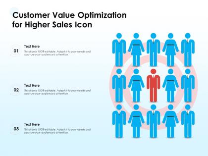 Customer value optimization for higher sales icon