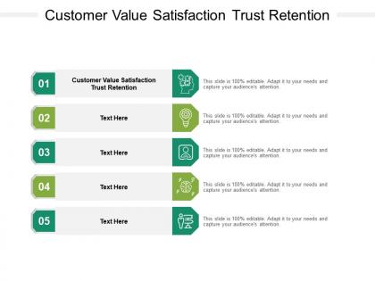 Customer value satisfaction trust retention ppt powerpoint presentation gallery brochure cpb