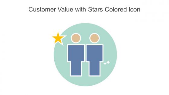 Customer Value With Stars Colored Icon In Powerpoint Pptx Png And Editable Eps Format