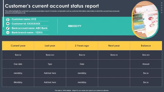 Customers Current Account Status Report