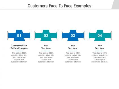 Customers face to face examples ppt powerpoint presentation styles show cpb