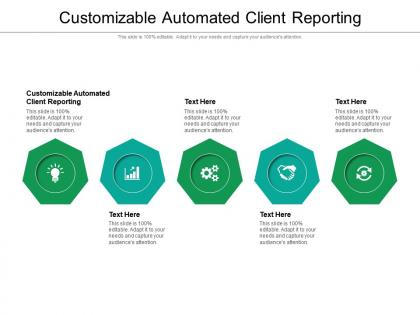 Customizable automated client reporting ppt powerpoint presentation file diagrams cpb