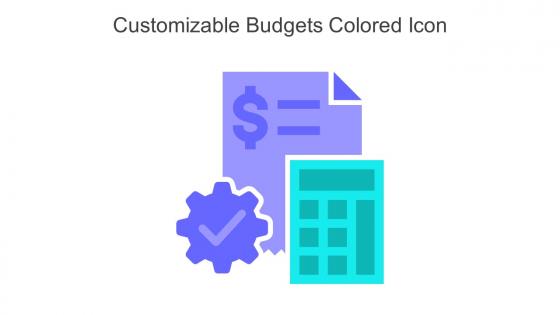 Customizable Budgets Colored Icon In Powerpoint Pptx Png And Editable Eps Format